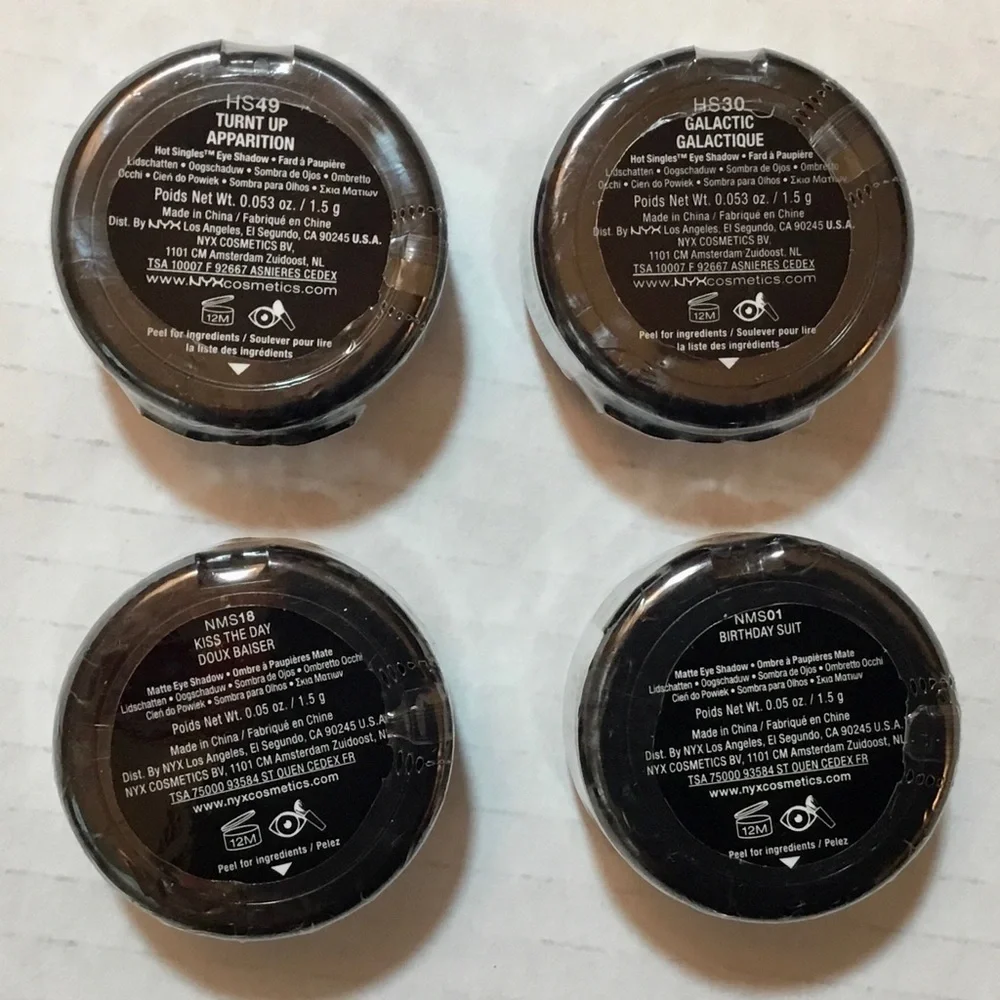 8 New NYX Eyeshadow Singles - Picture 7 of 7